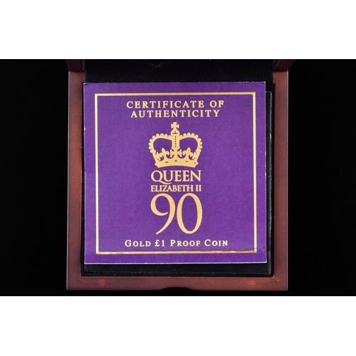 88 - Queen Elizabeth II Gold one pound proof coin, in presentation box