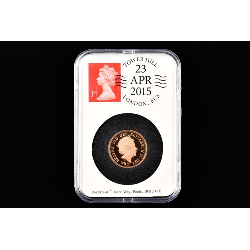 89 - An Elizbeth II 2015 Gold Full Sovereign in presentation case.