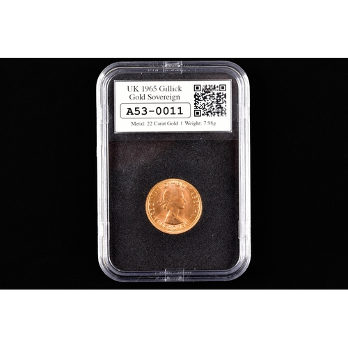 90 - An Elizabeth II 1965 Gold Full Sovereign, in presentation case.