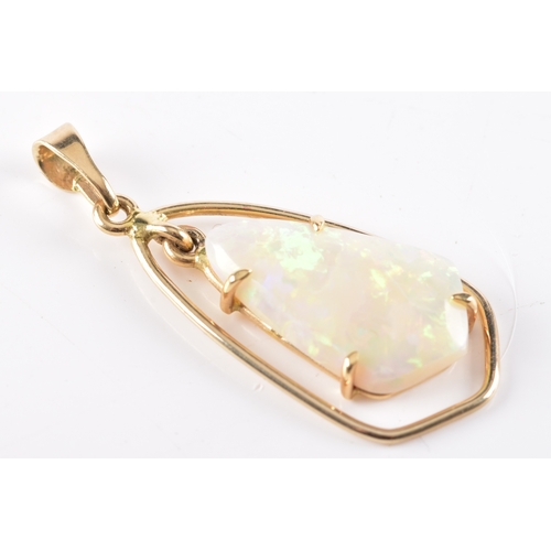 45 - Group of jewellery, including a 14ct yellow gold opal pendant, a vintage H.Samuel vintage ladies wri... 