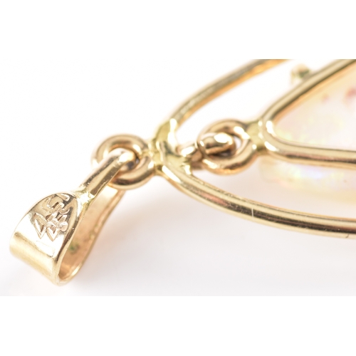 45 - Group of jewellery, including a 14ct yellow gold opal pendant, a vintage H.Samuel vintage ladies wri... 