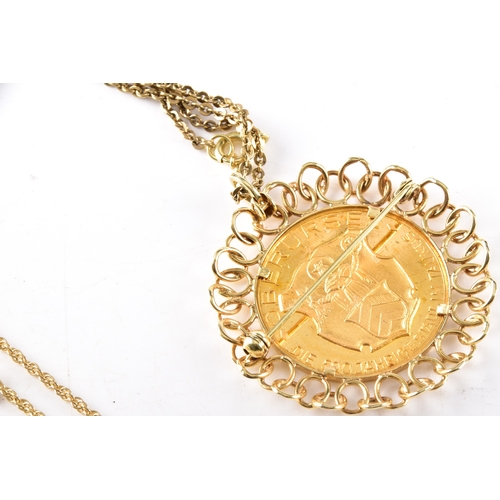 13 - Group of gold chains, including a 9ct yellow gold flat curb link chain, 45 cm long, a 9ct paperclip ... 