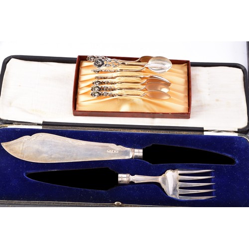 209 - A collection of silver items including seven napkin rings of various dates and maker's, an Edward VI... 