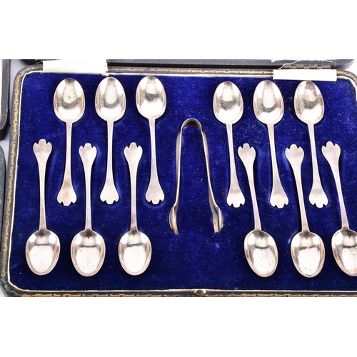 209 - A collection of silver items including seven napkin rings of various dates and maker's, an Edward VI... 