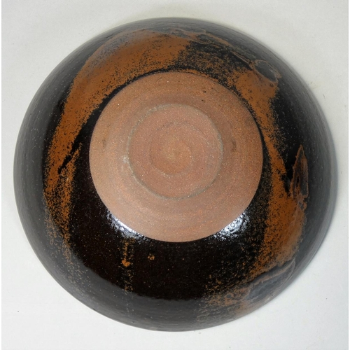 106 - Peter Dick (1936 - 2012), an earthenware bowl for Coxwold Pottery, abstract barnacle pattern to the ... 