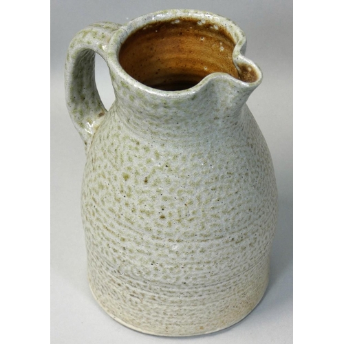 184 - Sarah Walton (b.1945), a salt thrown stoneware jug, height 13.5cm.