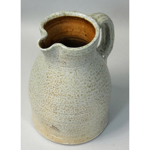 184 - Sarah Walton (b.1945), a salt thrown stoneware jug, height 13.5cm.