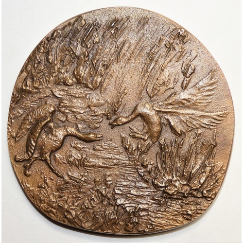 194 - British Art Medal Society, Veronica Fuz, Konrad Lorenz, 1996, bronze, edition of 30, cast in Hungary... 