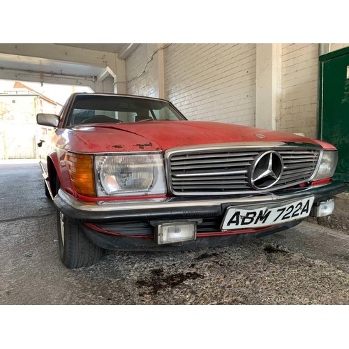 1981 Mercedes Benz R107 280 SL, 2746 cc. Registration number ABM 