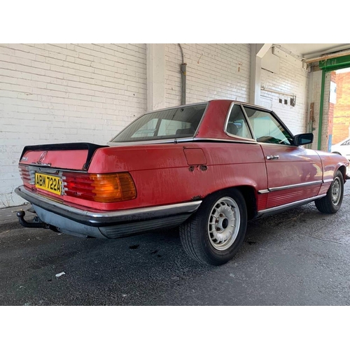 1007 - 1981 Mercedes Benz R107 280 SL, 2746 cc. Registration number ABM 722A. Chassis number 107 0422011880... 