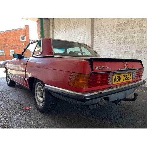 1981 Mercedes Benz R107 280 SL, 2746 cc. Registration number ABM 