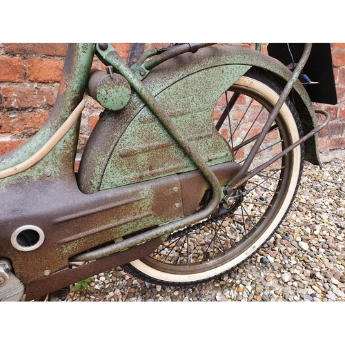 1026 - 1956 Patria  WKC moped, 47cc. Registration number 443 UYN (non transferrable). Frame number 112984. ... 