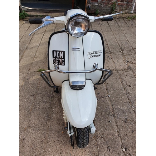 1030 - 1969 Lambretta Jet 200, 200cc (see text). Registration number MDM 367G. Frame number SX200 - 557609.... 