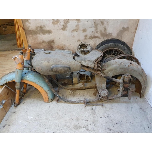 107 - 1949 Sunbeam S8 Project, 498cc. Registration number MSV 955. Frame number S8 2240. Engine number unk... 