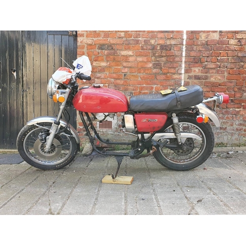 110 - 1975 Suzuki GT750 M, project. Registration number KPW 930N. Frame number GT750 - 54565. Engine numbe... 