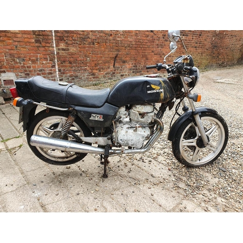 111 - 1979 Honda CB250N Super Dream, 249 cc. Registration number SDN 966T (see text). Frame number unknown... 