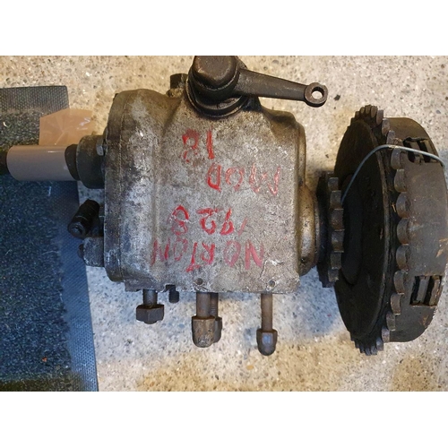 113 - A Sturmey Archer gearbox, c. 1928 for a Norton, in need of a repair to a mounting, serial number 10P... 