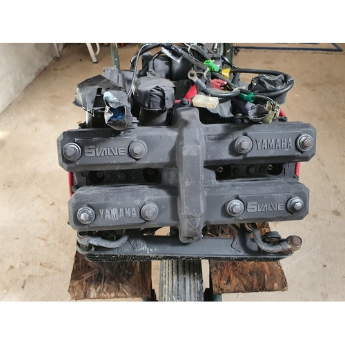 116 - A Yamaha FZ1000 engine, number *2GH - 007141*, and other spares from the bike.