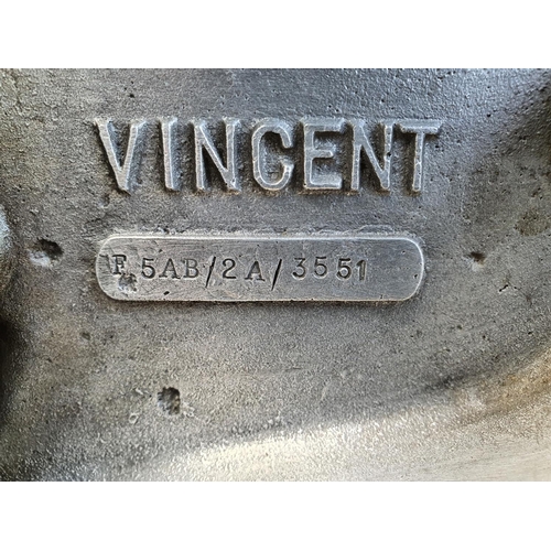 1062 - 1950 Vincent Comet, Series C, 499cc. Registration number DCK 473. Frame number, headstock and swingi... 