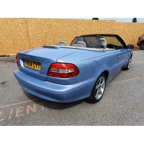 1004 - 2004 Volvo C70 T5GT, 2,319 cc. Registration number YH04 CYT. Chassis number YV1NC62K24J049465. Engin... 