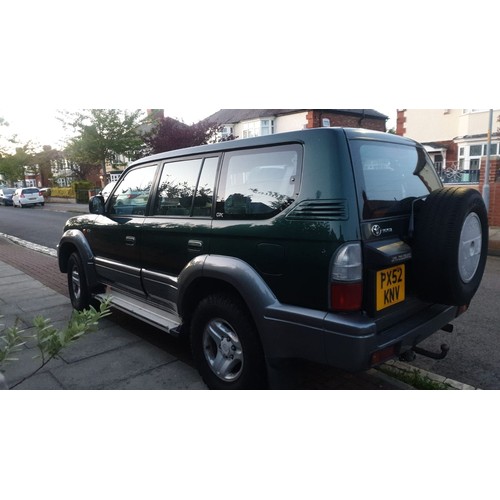 1001 - 2002 Toyota Landcruiser Colorado GX 3.0 TD, 7 seater, 2,982 cc. Registration number PX52 KNV. Chassi... 