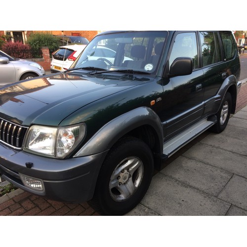 1001 - 2002 Toyota Landcruiser Colorado GX 3.0 TD, 7 seater, 2,982 cc. Registration number PX52 KNV. Chassi... 