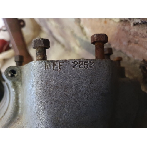 118 - An Ariel Huntmaster engine, serial number MLF 225, stripped down, together with a quantity of other ... 