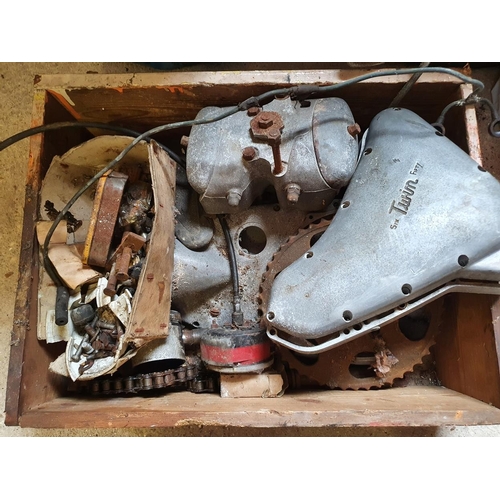 119 - 1954 Ariel Huntmaster, 650cc, project. Registration number 933 CMY. Frame number DU 1044 (see text).... 