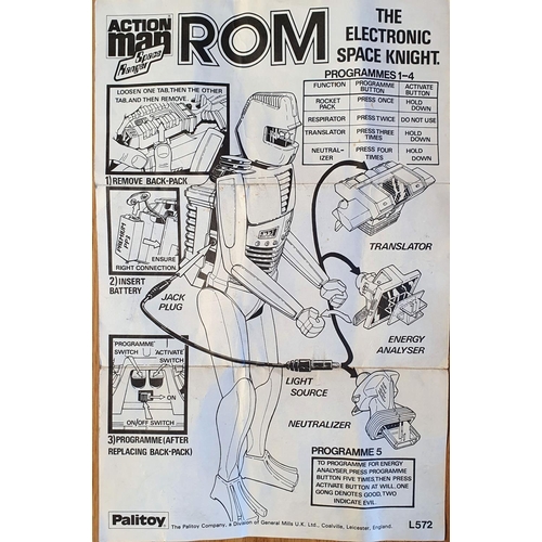 A boxed Action Man Space Ranger 'ROM' The Space Knight, with five ...