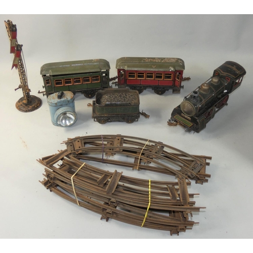 68 - A collection of Karl Bubb KBN trains and accessories to include locomotives, carriages and a length ... 