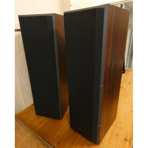 31 - A pair of Bower and Wilkins DM620 floor mounted speakers, serial number 017819.