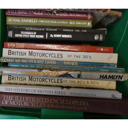 5 - A quantity of mainly motorcycle reference books, together with various manuals.