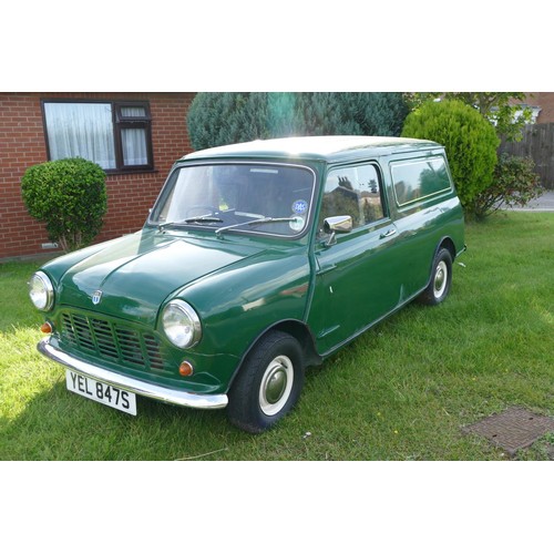 1007 - 1978 Leyland Mini Van, 850 CC. Registration number YEL 847S. Chassis number XKV1 522393A. Engine num... 