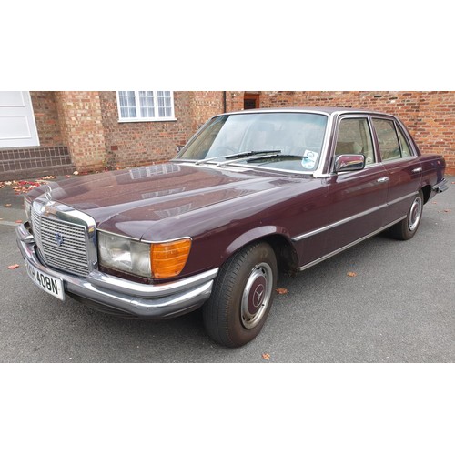 1008 - 1974 Mercedes Benz W116 280 SE Auto, 2746 cc. Registration number KKH 408N. Chassis number 116024220... 