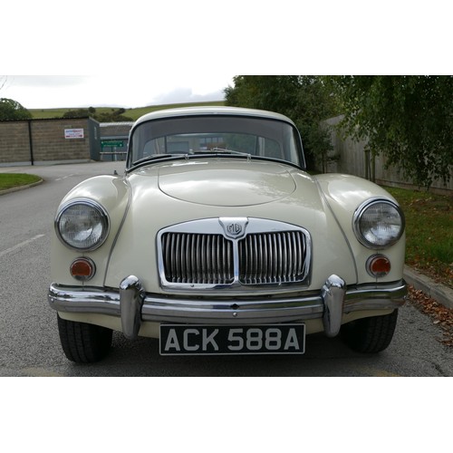 1011 - 1962 MGA Mk 2 Coupe, UK RHD, 1622 cc. Registration number ACK 588A. Chassis number GHD2/106040. Engi... 