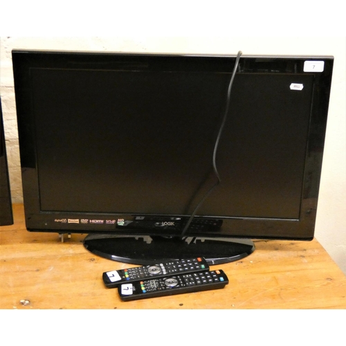 7 - A Logic 26 inch HD television with integrated DVD player.