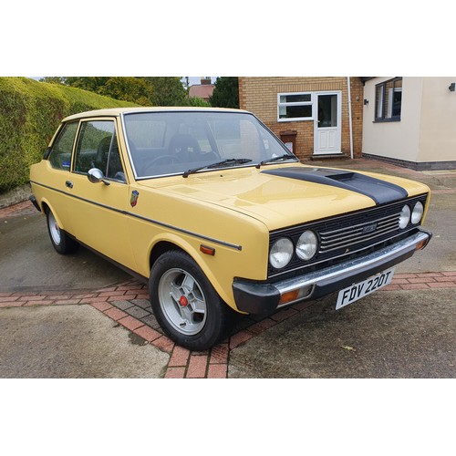 1016 - 1977 Fiat 131 1600 Rally with upgrades, 1800 cc. Registration number FDV 220T. Chassis number 131 A1... 