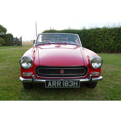 1017 - 1970 MG Midget, 1293 cc. Registration number ARR 183H. Chassis number GAN5/ 80533 G. Engine number s... 