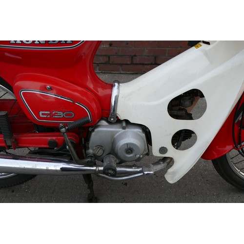 1029 - 1983 Honda Cub 90, 89 cc. Registration number HKE 592Y. Frame number HA 021123971. Engine number HA0... 