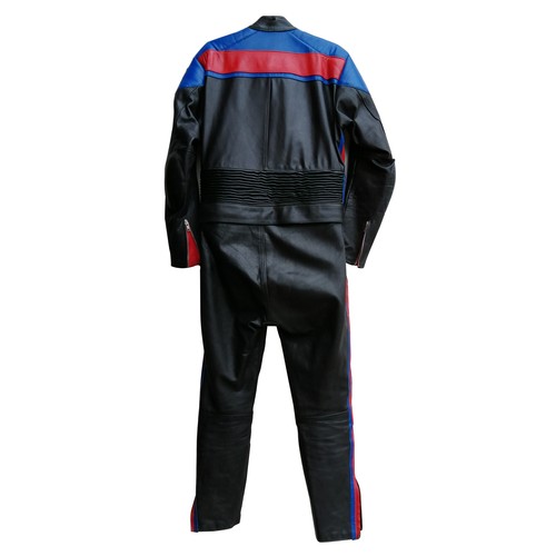 21 - A TT leather two-piece motorcycle suit, size 40