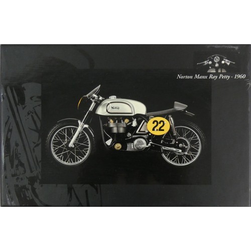 54 - Minichamps scale 1;12 die cast motorcycle; Norton Manx Ray Petty 1960, box.