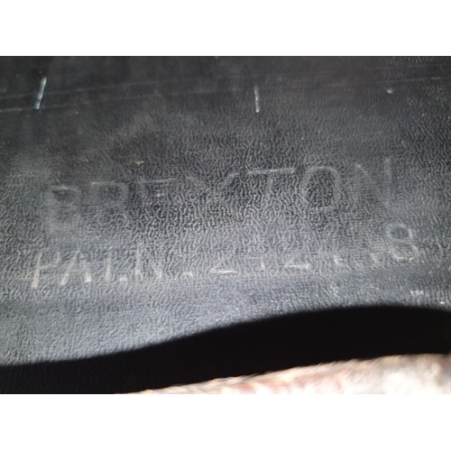 68 - A Brexton luggage box, opening to reveal two suitcases.