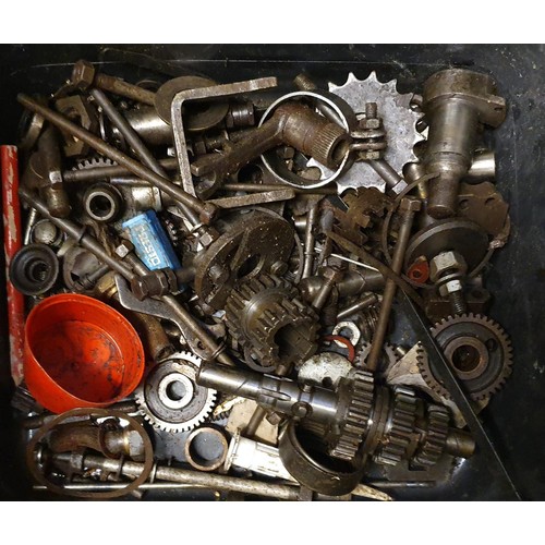 87 - A Royal Enfield gearbox, condition unknown, together with another part gearbox numbered RF 720 and v... 