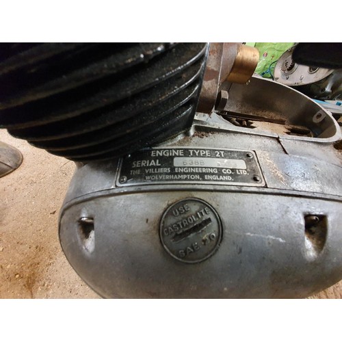 94 - A Villiers Type 2T 250 cc engine, serial number 638B 1953, buyers should satisfy themselves as to th... 