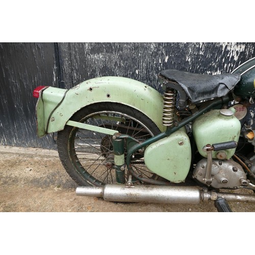 1035 - 1957 BSA 247 cc. Registration number PPY 562. Frame number DC1O 3001. Engine number BC10L 10037. BSA... 