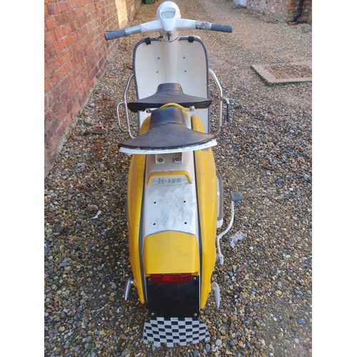 1038 - 1964 Lambretta LD 150 series 3, 150 cc (see text). Registration number AKH 584B. Frame number * 150 ... 