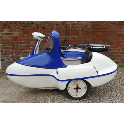 1039 - 1959 Lambretta Series 2 Li150 with sidecar, 150 cc (see text). Registration number NVS 645 (non tran... 