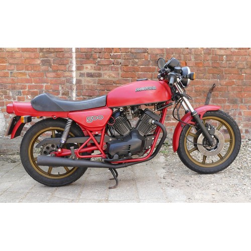 1041 - 1982 Moto Morini 500, 478 cc. Registration number PFR 535X. Frame number MM * 500W * 05210*. Engine ... 