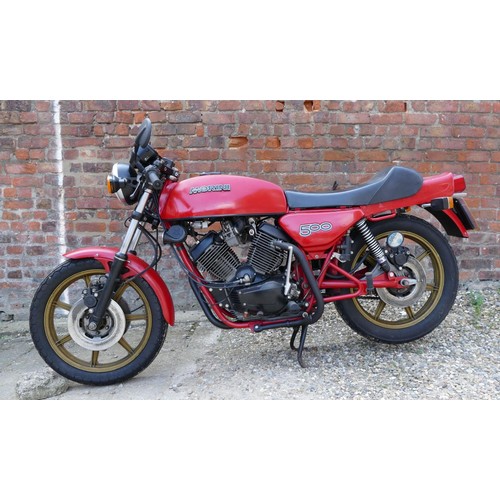 1041 - 1982 Moto Morini 500, 478 cc. Registration number PFR 535X. Frame number MM * 500W * 05210*. Engine ... 