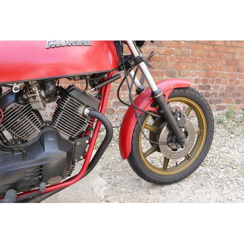 1041 - 1982 Moto Morini 500, 478 cc. Registration number PFR 535X. Frame number MM * 500W * 05210*. Engine ... 